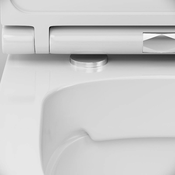 Унитаз напольный AM.PM Spirit 2.0 C708600WH безободковый с сиденьем микролифт 57WH, белый-8