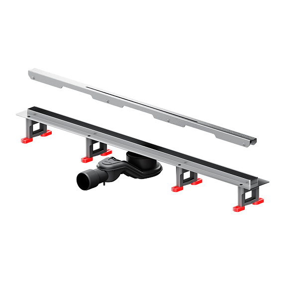 Душевой трап (лоток) 80 AM.PM MasterFlow Slim W01SC-S11-080-05SB комбинированный затвор со стальной матовой решеткой-10