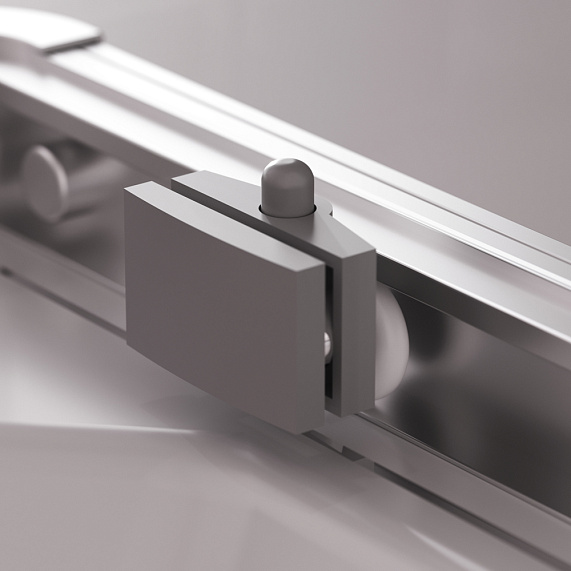 Душевое ограждение без поддона 100x100 AM.PM Above W9XG-403-100100-MT профиль серебристый-11