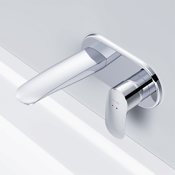 Смеситель для раковины (умывальника) AM.PM Like F8072200 хром встраиваемый-4