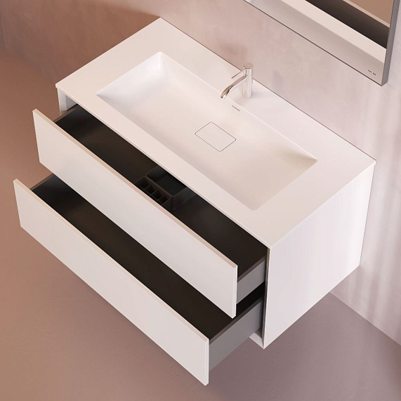 База под раковину 100 AM.PM Libre M60FHX1002WM подвесная белая матовая-2