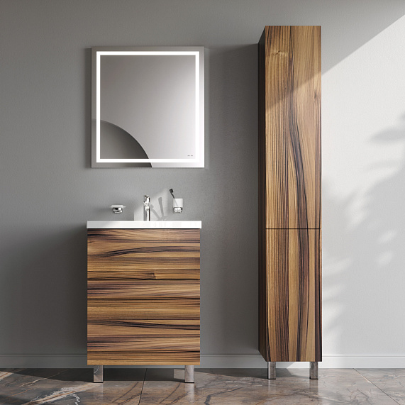 Шкаф-пенал для ванной 30 AM.PM Gem M90CSL0306HF напольный левый орех-1