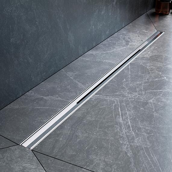 Душевой трап (лоток) 80 AM.PM MasterFlow Slim W01SC-S11-080-05SB комбинированный затвор со стальной матовой решеткой-4