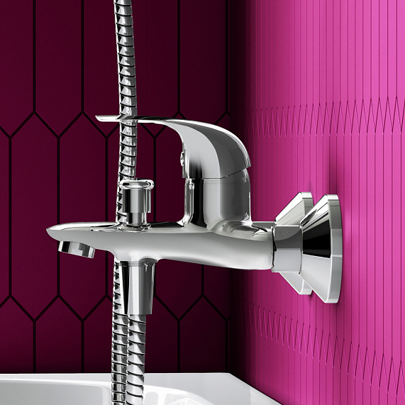 Cмеситель для ванны и душа Dorff Stark D1101000 хром-3