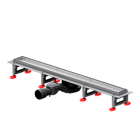 Душевой трап (лоток) 70 AM.PM MasterFlow W01SC-U11-070-04SB комбинированный затвор со стальной матовой решеткой под плитку-21